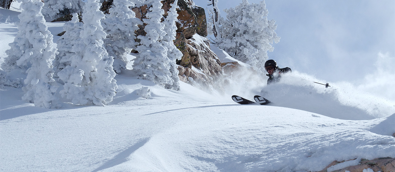 Powder Skiing on the backside of Aspen Mountain
